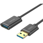 تصویر کابل افزایش طول USB یونیتک مدل Unitek Y-C457GBK طول 1 متر Unitek Y-C457GBK USB extension cable 1 meter