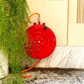 تصویر شلنگ جمع کن بلبرینگی - شلنگ جمع کن۱/۲=۵۰متری همراه ۵۰مترشلنگ Collect the hose