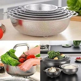 تصویر سرویس آبکش ۶تایی دسته دار Colander