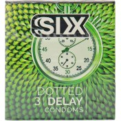 تصویر کاندوم تاخیری بلند مدت سیکس 3 عددی Six Long-lasting Delay Condoms 3 pcs