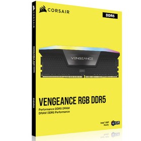 تصویر رم کامپیوتر Corsair Vengeance RGB DDR5 64GB 5200MHz CL40 Dual Corsair Vengeance RGB DDR5 64GB 5200MHz CL40 Dual RAM