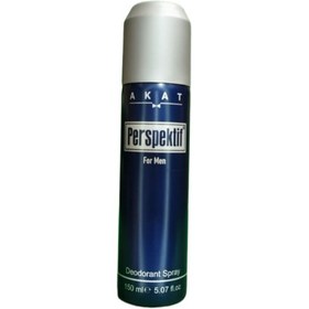 تصویر اسپری خوشبو کننده بدن آکات مردانه DEODORANT SPRAY AKAT حجم 150 میل اصلی . 