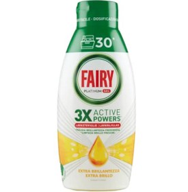 تصویر ژل ماشین ظرفشویی فیری Fairy با رایحه لیمو 30 بار مصرف 600 میل 