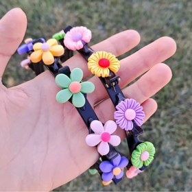 تصویر تل سر کلیپسی طرح گل 