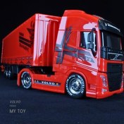تصویر تریلی ولوو اسکانیا اسباب بازی کامیون نیم متری 