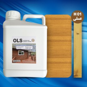 تصویر رنگ چوب ترمو وود و روسی عسلی پنج کیلوگرم 