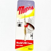 تصویر لانسه پلاک ماهیگیری تایگر سفید قرمز MEPPS سایز 2 mepps spinner #2