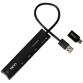 تصویر مبدل هاب برای سیستم Tsco THU1165 HUB USB+LAN+Micro-usb 