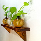 تصویر شلف دیواری مدل W.A کد SH0011 - گردویی 