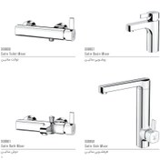 تصویر شیر حمام کاویان مدل ساتین - طلا 