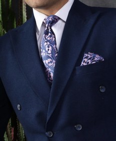 تصویر ست کراوات و دستمال جیب مردانه نسن مدل TM7 