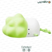 تصویر چراغ خواب رومیزی فانتزی سیلیکونی شارژی مدل K-1110 Funny Silicone Night Light Small Lying Vegetable LED K-1110