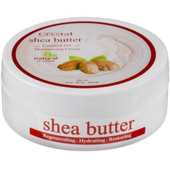 تصویر کرم مرطوب کننده صورت و بدن شی باتر 200 میلی لیتر کریستال Crystal Moisturizing Cream Shea butter