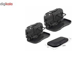 تصویر میز پذیرایی پشت صندلی خودرو کد 3921 - خاکستری 