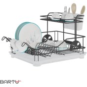 تصویر آبچکان رومیزی 1.5 طبقه پاتریس پلاتین کد 2211 - دارای سینی 