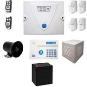 تصویر پک دزدگیر کلاسیک سیم‌کارتی با 4 چشمی ساده و ریموت کنترل برد بالا 