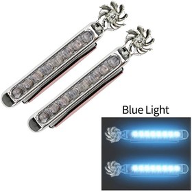 تصویر چراغ LED بادی دوچرخه و موتورسیکلت بسته ۲ عددی 