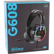 تصویر هدست گیمینگ با سیم مدل G608 USB 