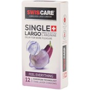 تصویر کاندوم مدل سینگل لارگو سوئیس کر 12 عددی اورجینال ا SINGEL LARGO Condoms Swisscare 12 pcs SINGEL LARGO Condoms Swisscare 12 pcs
