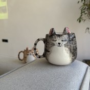 تصویر ماگ سرامیکی گربه (دستساز) 