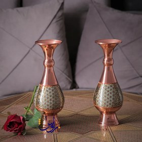 تصویر گلدان صراحی ارشد خاتم کاری 