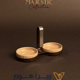 تصویر مزه خوری چینی دو خانه طرح مجستیک ویراکیش 