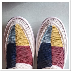 تصویر گیوه کد 37 طرح چهاررنگ 