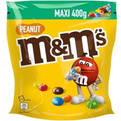 تصویر اسمارتیز شکلاتی با مغز بادام زمینی ام اند ام (400 گرم) m&m m&m