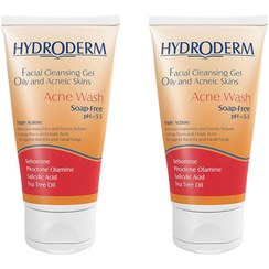 تصویر ژل شست‌وشوی صورت هیدرودرم مدل 01 حجم ۱۵۰ میلی‌لیتر مناسب پوست چرب 