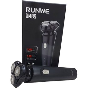 تصویر ریش تراش برقی Runwe قابل حمل. - سیاه RUNWE electric shaver men's portable rechargeable shaver