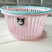 تصویر سبد پینترستی با استیکر کرومی دایره و مستطیل 