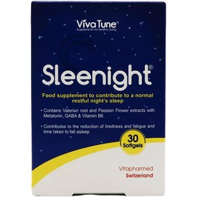 تصویر سافت ژل اسلینایت 30 عدد ویواتیون VivaTune Sleenight 30 Softgels