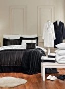 تصویر روتختی دو نفره مشکی ۲۷ پارچه برند Ozdilek ترکیه مدل ribbed Ozdilek ribbed