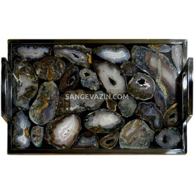 تصویر سینی سنگی عقیق 