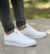 تصویر کفش اسپرت مردانه اسکچرز مدل ۳۴۱۱ رنگ سفید چرم 