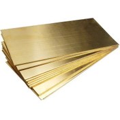 تصویر ورق برنج ضخامت یک دهم میلیمتر 30در 20 سانت 