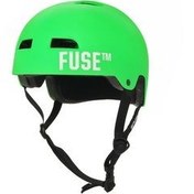 تصویر کلاه ایمنی دوچرخه سبز مردانه و زنانه آلفا نئون Fuse 