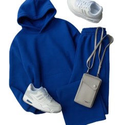 تصویر ست توکرکی هودی و شلوار بگ 