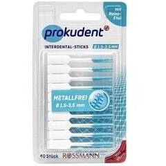 تصویر برس های رابط بین دندانی بدون فلز 1.5 - 3.5 میلی متر 40 قطعه Metal Içermeyen Interdental Arayüz Fırçaları 1,5 - 3,5 Mm 40 Adet