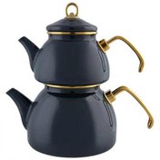 تصویر کتری قوری کاراجا مدل KARACA Retro ا Karaca Retro Enamel Red Teapot Karaca Retro Enamel Red Teapot