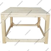 تصویر کرسی چوبی ۶۰ در ۶۰ چوب گردو و چنار Kordi