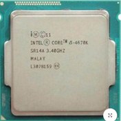 تصویر پردازنده اینتل سری Haswell مدل Core i5-4670K استوک Intel Core i5-4670K Haswell CPU