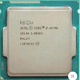 تصویر پردازنده اینتل سری Haswell مدل Core i5-4670K استوک Intel Core i5-4670K Haswell CPU