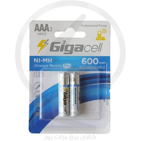 تصویر باتری شارژی نیم قلمی 600A گیگاسل 