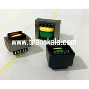 تصویر ترانس روبردی (پین دار) 220 به 12 ولت 80 میلی آمپر سایز 35/10 