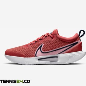 تصویر کفش تنیس زنانه نایک NikeCourt Air Zoom Pro- قرمز 