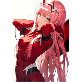 تصویر متال پوستر انیمه Darling in the Franxx کد N201 