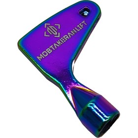 تصویر کلید درب آسانسور مدل MOB-02 فلزی مبتکران آسانسور Mobtakeranlift هفت رنگ 