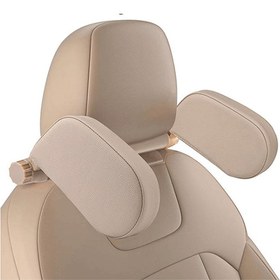 تصویر بالشت نگهدارنده سر و گردن صندلی خودرو خوابرو (بنفش) 
