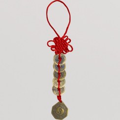 تصویر سکه ایچینگ 5 عددی+نماد یین و یانگ 